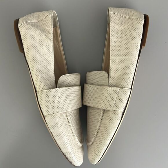 New AGL Women's Mara Spring Perforated Loafers in Gesso Size US 12 - Picture 11 of 14